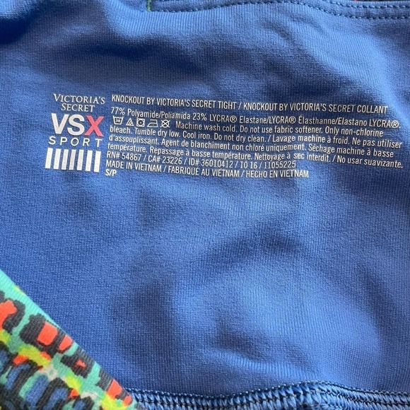 Victoria’s Secret Sport Knockout Multi-color Leggings Lot Sz S - Picture 4 of 10